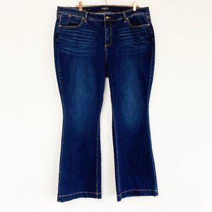 Talbots Dark Wash Blue Bootcut Jeans Plus Size 20W